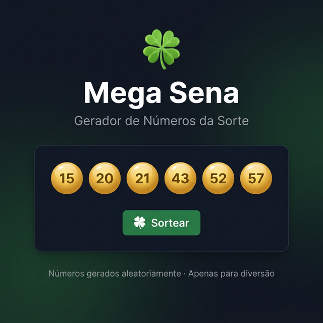Jogo da Mega Sena